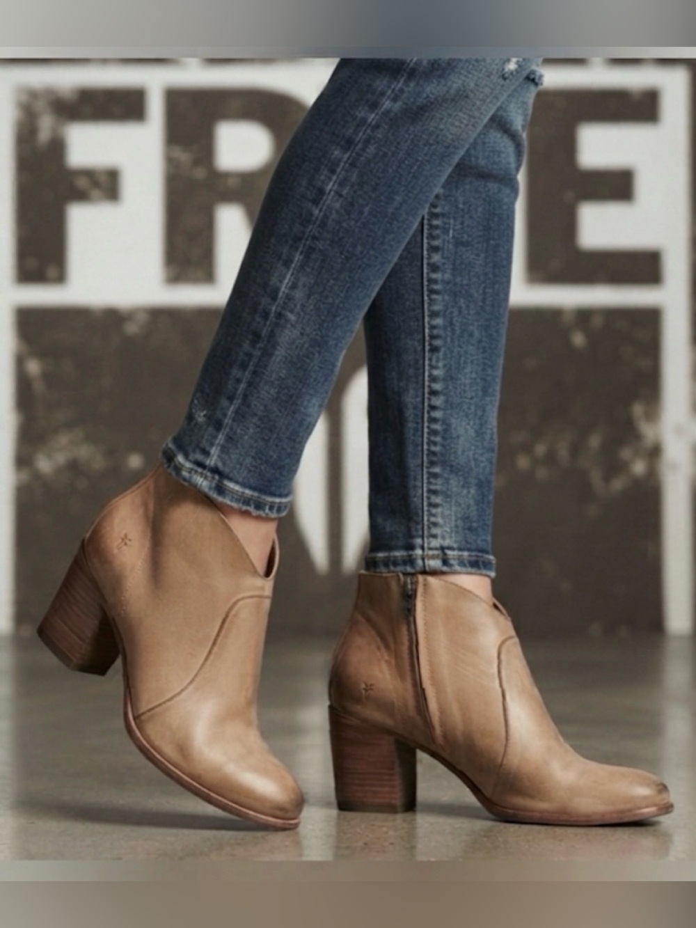 Authentic Frye designer leather ankle boots sz 7.5